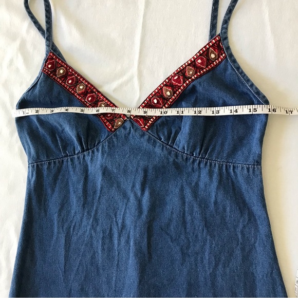 Speed Limit MPH Spaghetti Strap Denim Dress Small - Picture 5 of 12